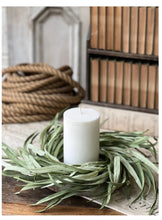 Load image into Gallery viewer, Green Grass Serene Shoals Candle Ring | Vintage Character