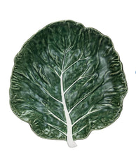 Load image into Gallery viewer, Hand Painted Stoneware Cabbage Shaped Plate | Vintage Character