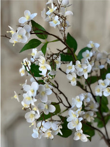 Canterbury White Hydrangea Spray | Vintage Character