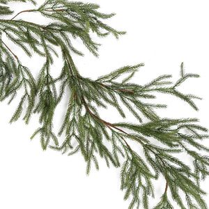 Christmas Skinny Pine Pine Garland 6Ft