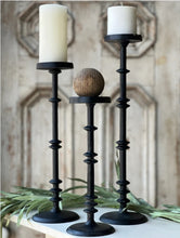 Load image into Gallery viewer, Sycamore Black Candle Holder ~ Pillar