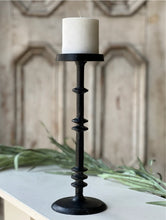 Load image into Gallery viewer, Sycamore Black Candle Holder ~ Pillar