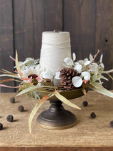 Load image into Gallery viewer, Moondance Pumpkin Candle Ring/ Wreath 16&quot; | Vintage Character