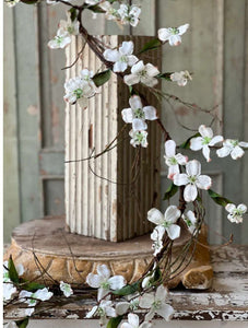 Day Drift White Dogwood Garland 6ft