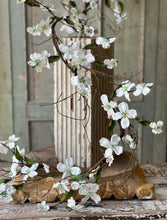 Load image into Gallery viewer, Day Drift White Dogwood Garland 6ft