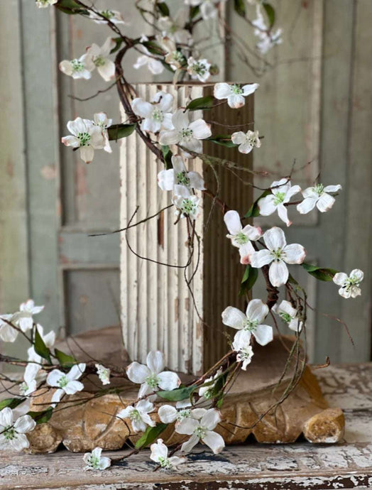 Day Drift White Dogwood Garland 6ft