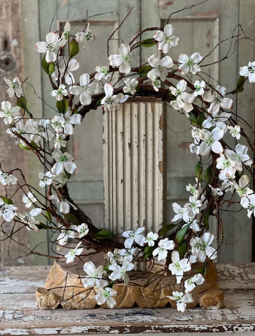 White Day Drift Dogwood Wreath