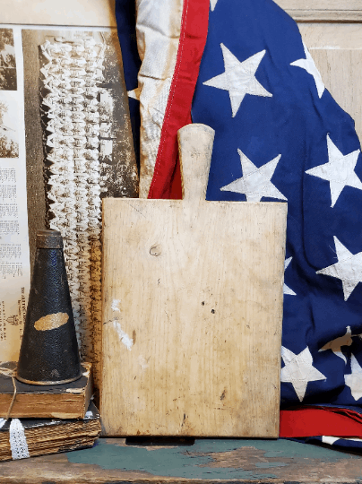 Authentic Antique Small Turkish Bread Board | Vintage Character