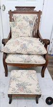 Load image into Gallery viewer, Antique Eastlake Chair Set with Stool