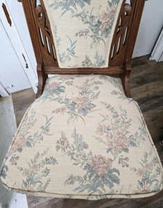 Antique Eastlake Chair Set with Stool