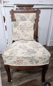 Antique Eastlake Chair Set with Stool