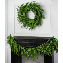 Load image into Gallery viewer, Christmas Frosted Norfolk Pine Garland 65&quot;
