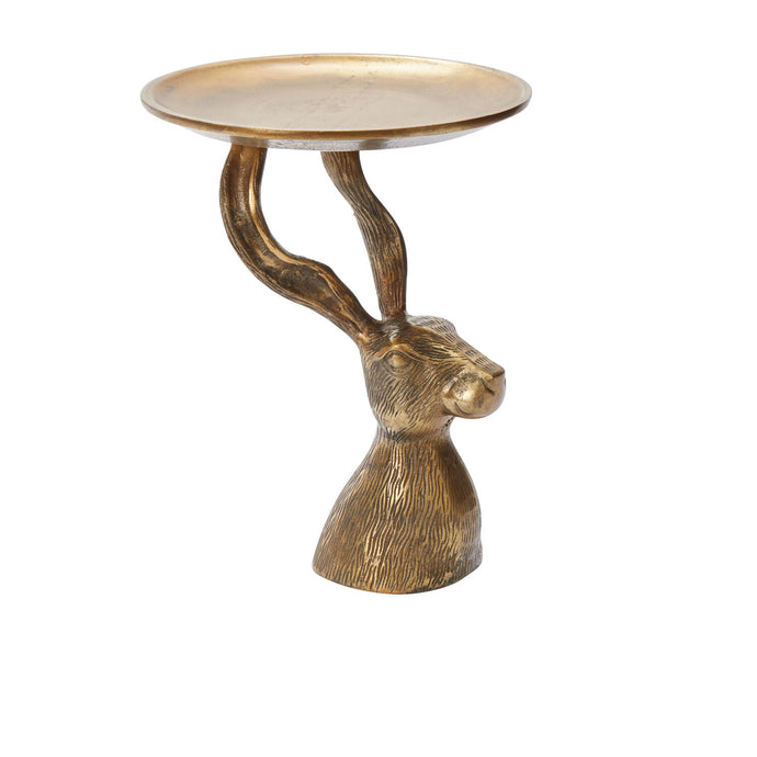 Gold Halcyon Hare Rabbit Stand