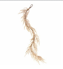 Load image into Gallery viewer, Iced Gold Twig Garland 4ft