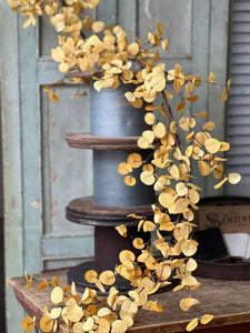 Fall Yellow Penny Leaf Garland