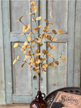 Load image into Gallery viewer, 34&quot; Mustard Yellow Penny Leaf Spray
