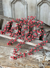 Load image into Gallery viewer, Christmas Resplendent Red Berries Hanging Branch