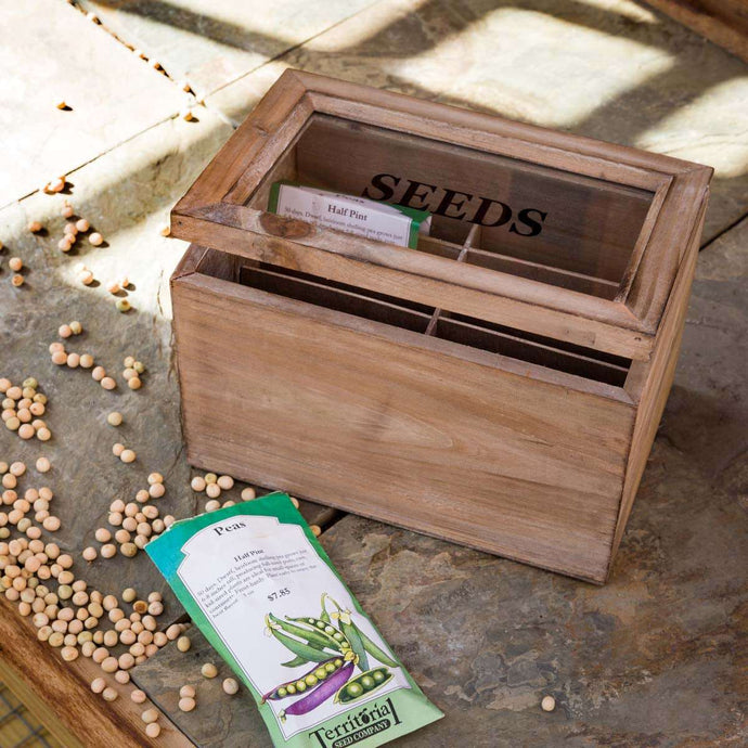 Wood Seed Packet Box