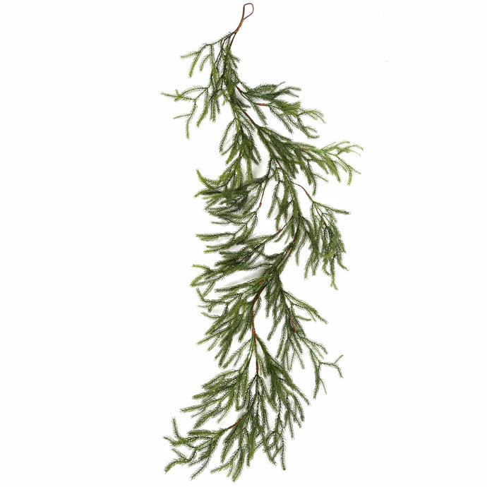 Christmas Skinny Pine Pine Garland 6Ft