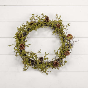 Twigs & Pinecones 20" Wreath | Vintage Character