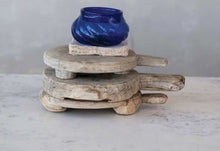 Load image into Gallery viewer, Antique Round Wood Bread Board ~ Bleached