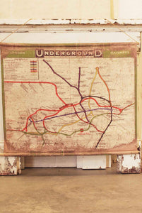 Canvas Map Underground England