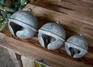 Oversized Weathered  Sleigh Jingle Bell ~ Medium | Vintage Character