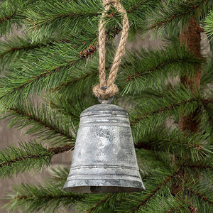 Christmas 4" Metal Cylinder Bell | Vintage Character