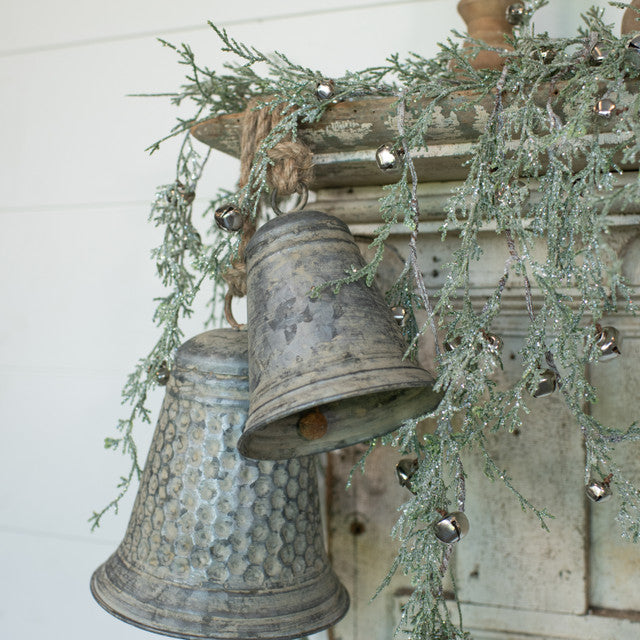 Christmas Honeycomb Thimble Metal Cylinder Bell