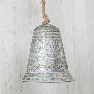 Christmas 10" Metal Cylinder Bell
