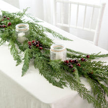 Load image into Gallery viewer, Christmas Cedar Pine Garland 6Ft