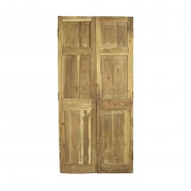 Load image into Gallery viewer, Antique Pair of Bleached Wooden Pine Doors ~Ships Free