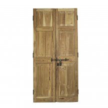 Load image into Gallery viewer, Antique Pair of Bleached Wooden Pine Doors ~Ships Free